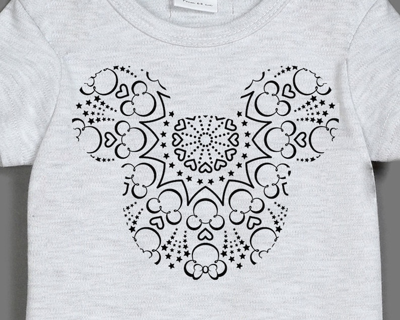 Download Zentangle Svg Lace mandala svg files Mickey Mouse head | Etsy