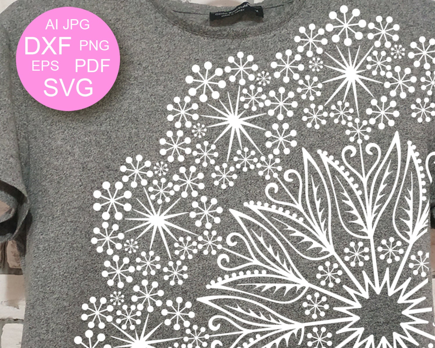 Download Mandala dandelions svg Floral decor Wall art Digital ...