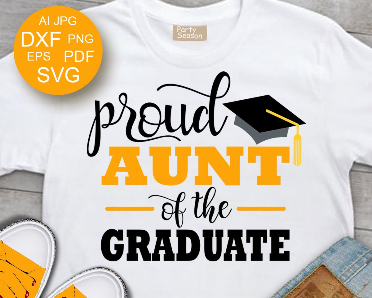 Download Proud Aunt of the Graduate Svg Family shirts svg College | Etsy