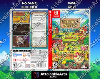 Incl. Switch Game Custom no Etsy Nintendo Stardew Case Game Boxart Valley - With Physical