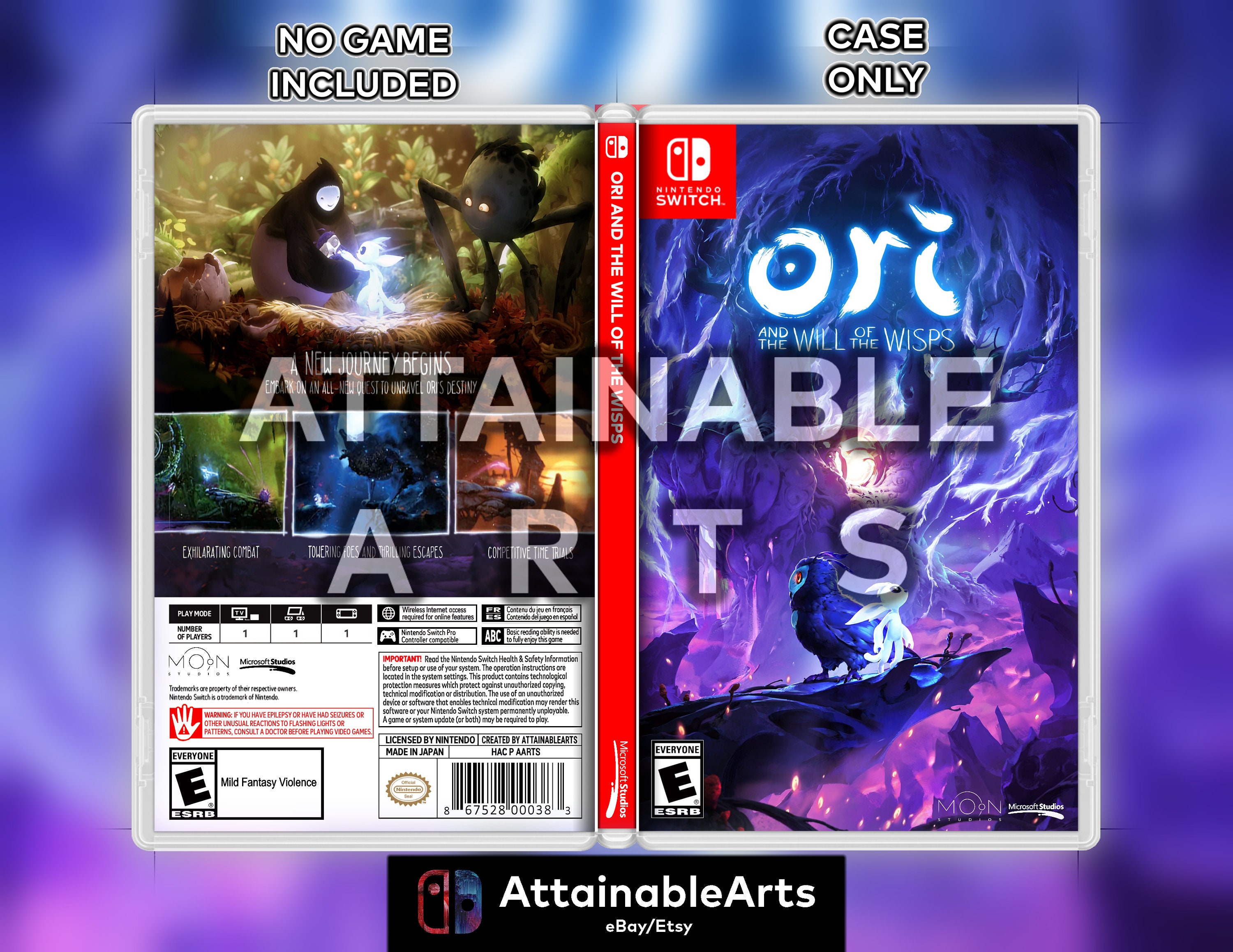 Ori and the Blind Forest: Definitive Edition Custom Nintendo Switch Boxart  With Physical Game Case no Game Incl. -  Sweden