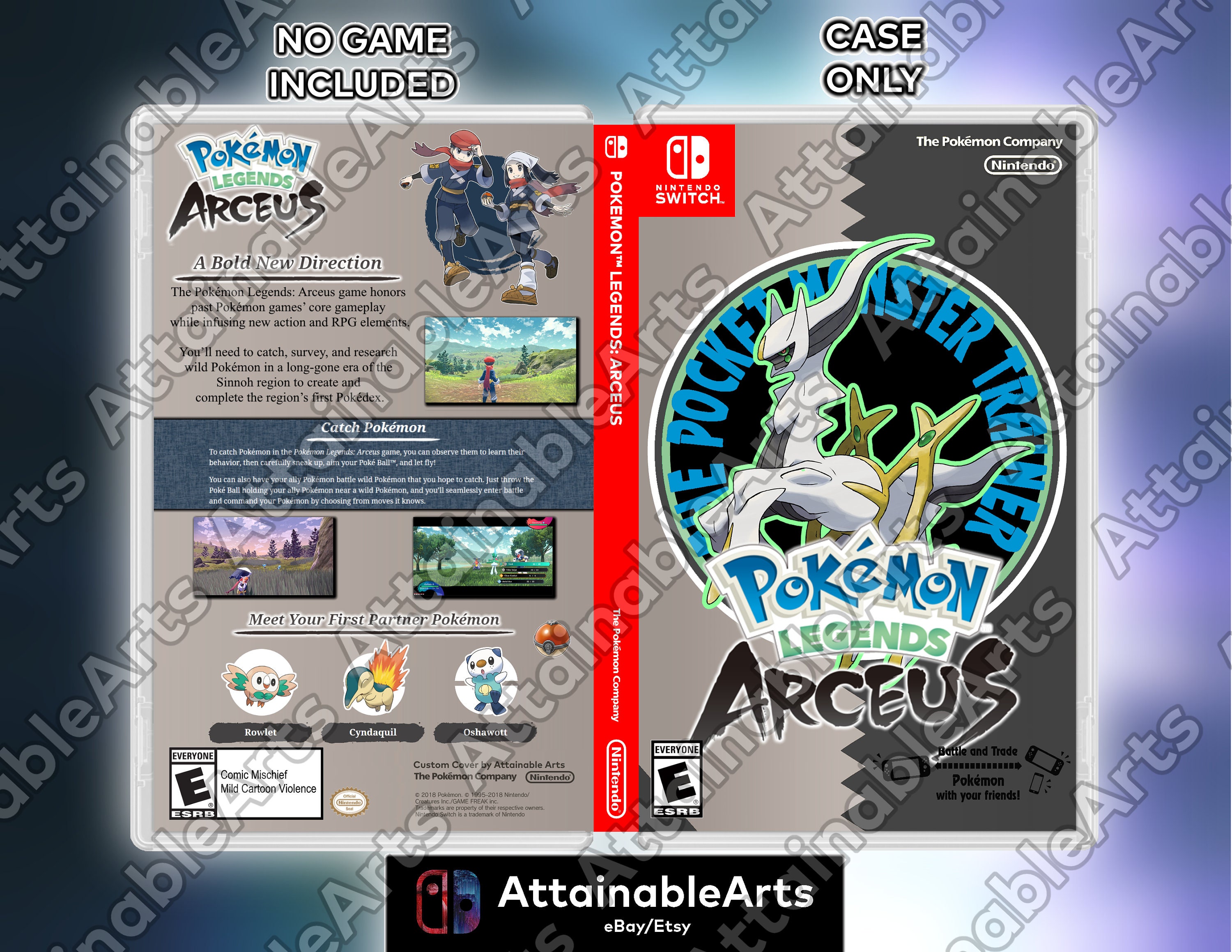 Pokemon Legends Arceus, Steelbook, Figurine