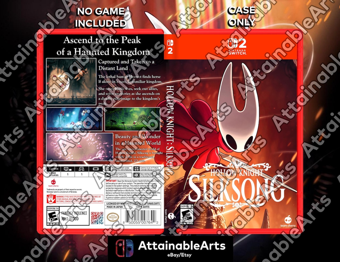 Hollow Knight Silksong - Custom Nintendo Switch 2 Boxart With Physical ...