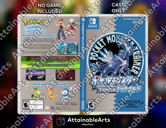 Pokmon Brilliant Diamond / Diamond Remake - Retro Custom Nintendo Switch  Boxart With Physical Game Case (no Game Incl.) - Etsy