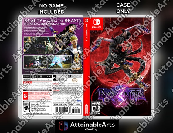 Bayonetta 3 - Replacement Case Custom Nintendo Switch Boxart with Physical  Game Case (No Game Incl.)