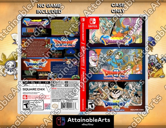 Dragon Quest I/II/III Collection - Custom Nintendo Switch Boxart with  Physical Game Case (No Game Incl.)