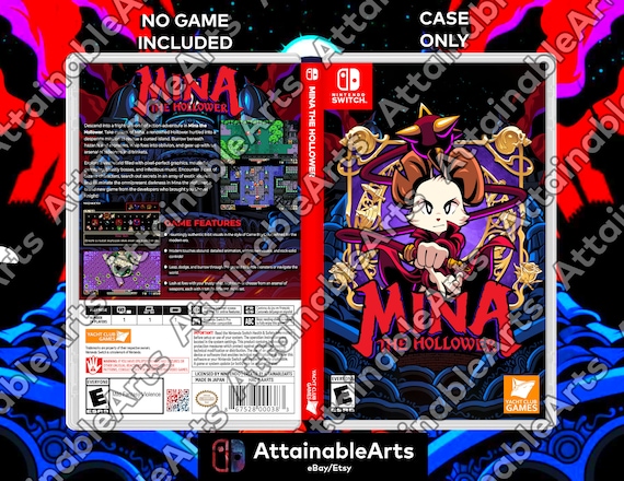 Mina the Hollower Custom Nintendo Switch Boxart With Physical Game