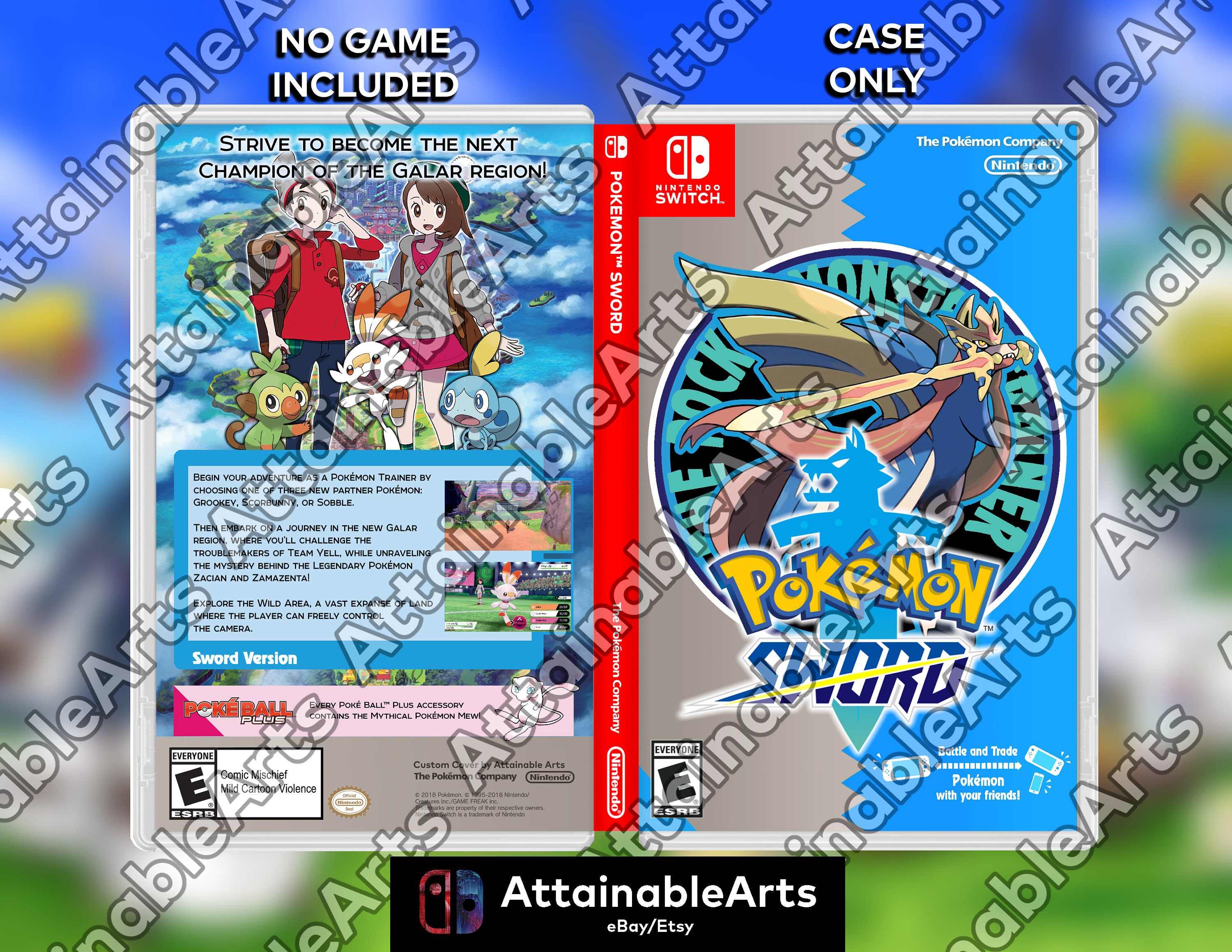 Made a few Pokémon box-arts for the Nintendo Switch.