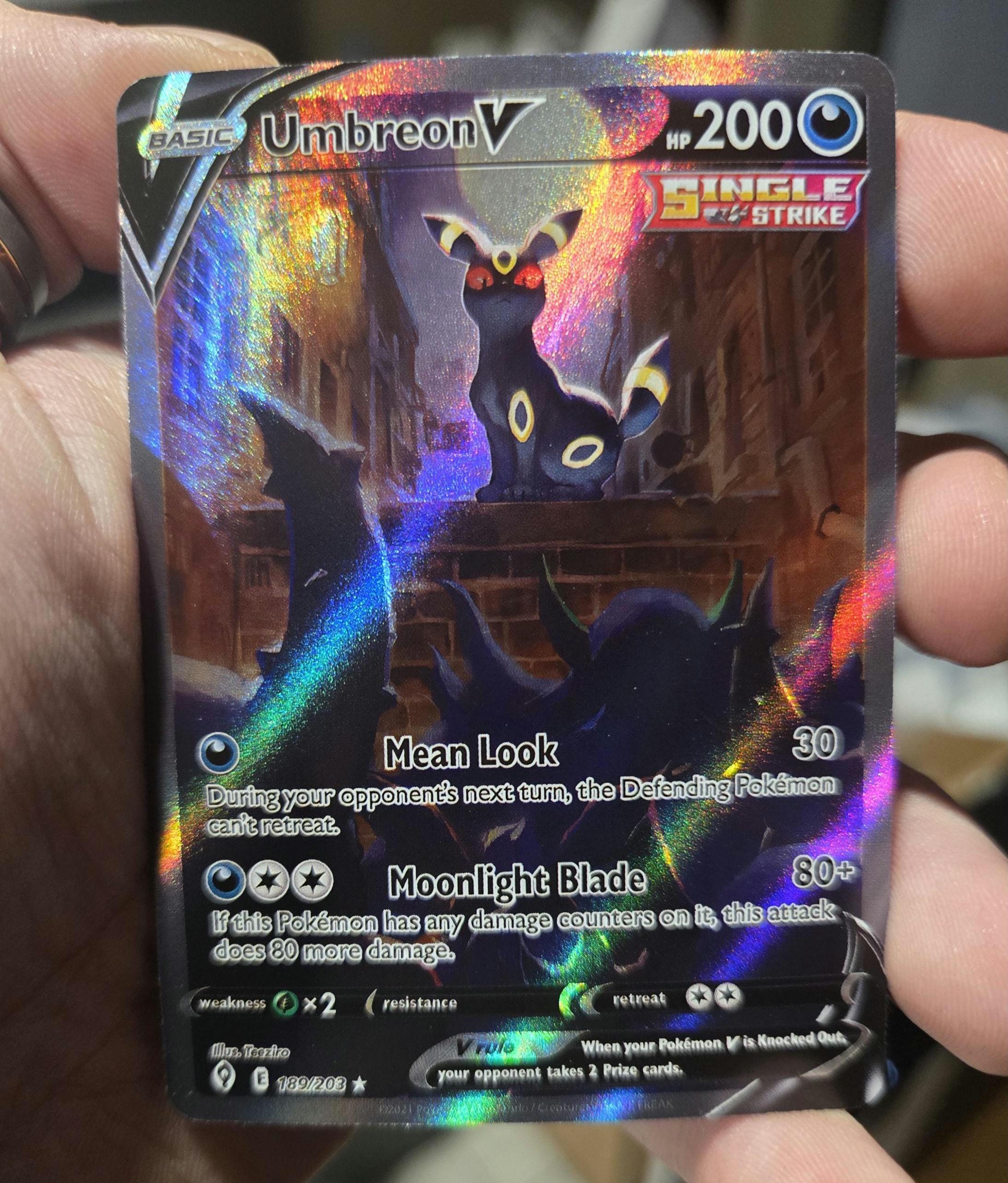 umbreon v pokemon card Amazon.com: Pokmon TCG: Mega EvolutionPhantasmal Flames Triple Pack  Sneasel (1 Foil Promo Card & 3 Booster Packs) : Toys & Games