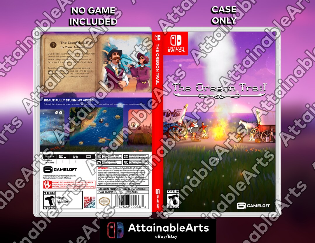 The Oregon Trail Custom Nintendo Switch Boxart With Physical Etsy