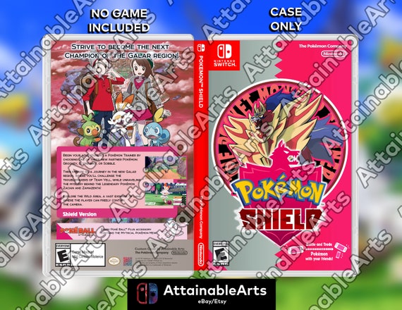 Pokémon Shield Cover Art & Replacement Case for Nintendo 