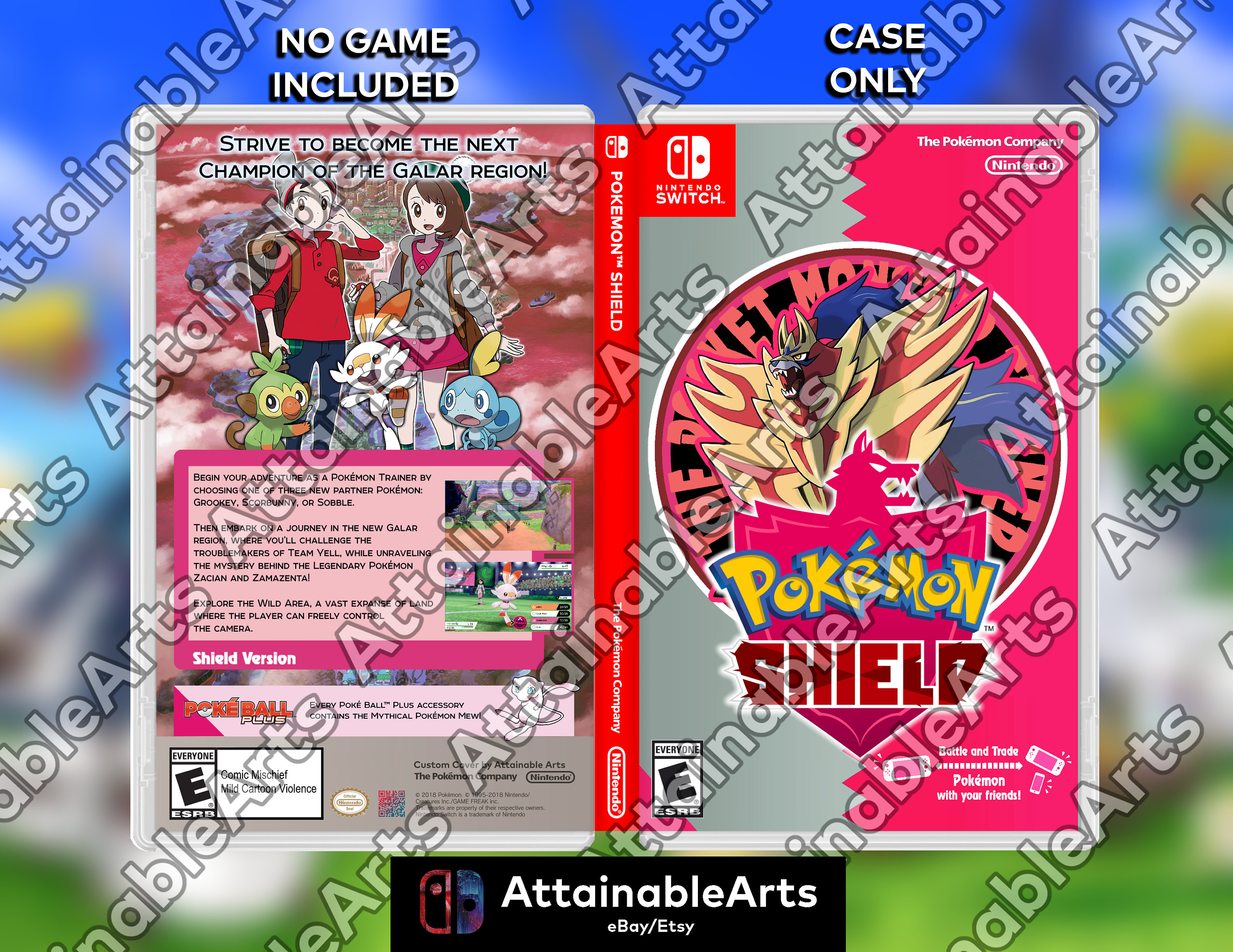 Pokémon Shield Custom Nintendo Switch Boxart With Physical -  Hong Kong