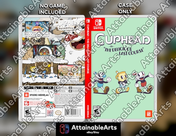 Cuphead Custom Nintendo Switch Boxart With Physical Game Case no