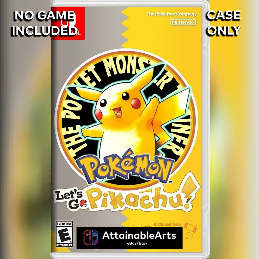 Pokémon Let's Go Pikachu Custom Nintendo Switch Boxart 