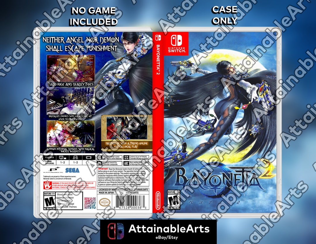 Bayonetta 2 Switch has a reversible cover for Bayonetta 1