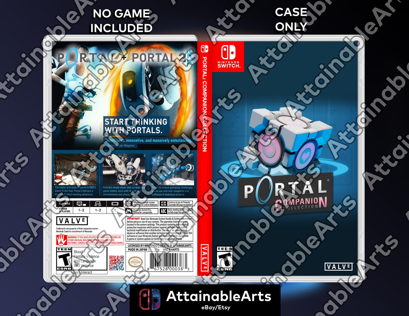 Portal Companion Collection Custom Nintendo Switch Boxart - Etsy Australia