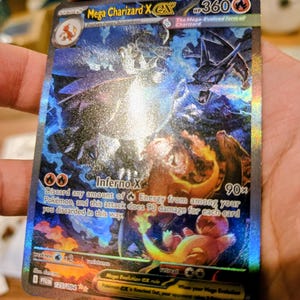 Mega Charizard X SIR 125/94 Phantasmal Flames **Handgefertigte Proxy Karte**