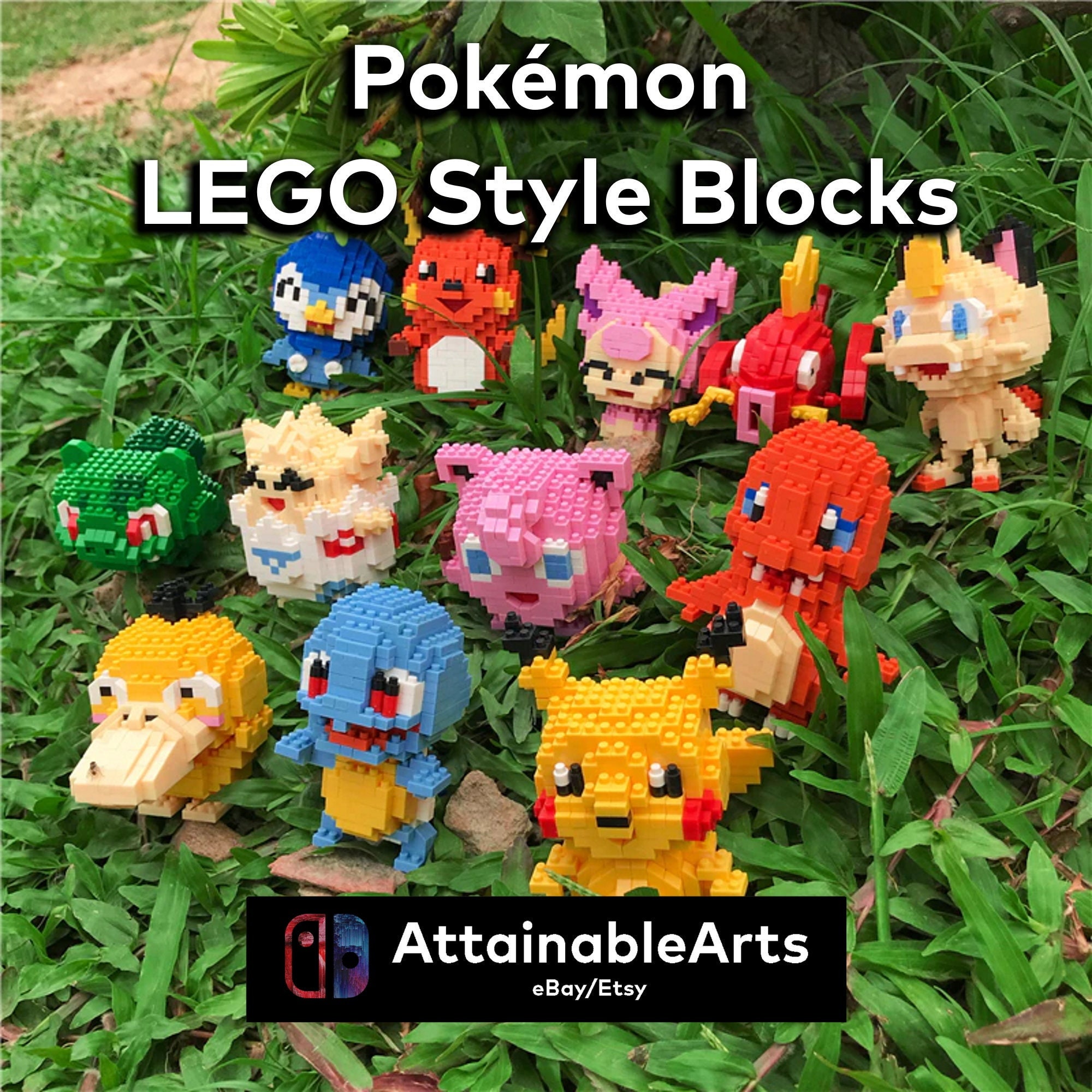 LEGO Pokemon Blokken Pokemon Legos Nano Micro - Etsy België