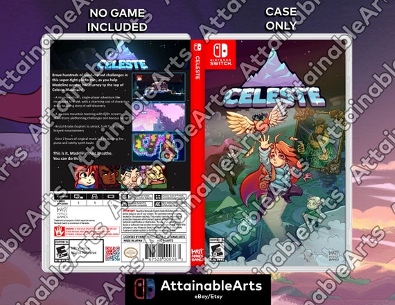 Celeste - Custom Nintendo Switch Boxart with Physical Game Case (No Game  Incl.)
