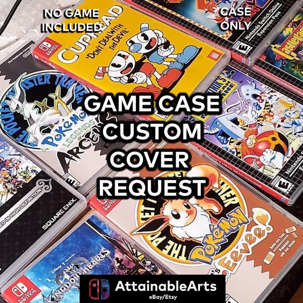 Nintendo Switch Custom Covers/Physical Game Cases (Boxart) - No Game Incl | Gameboy Gameboy Color Gameboy Advance Nintendo DS Custom Covers!