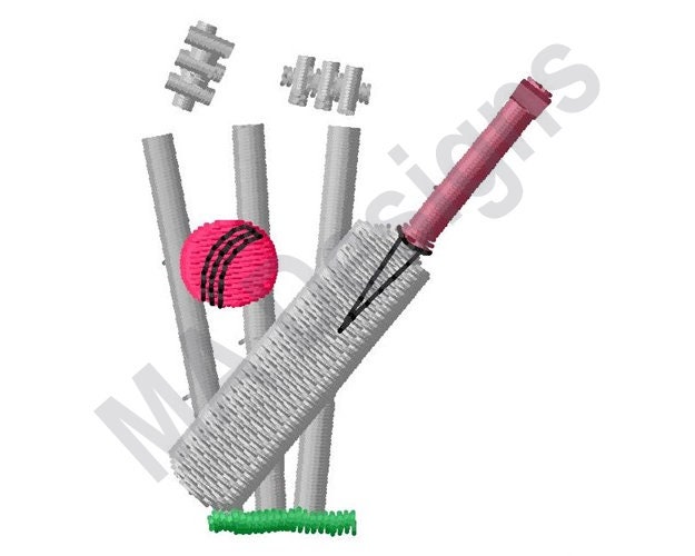Cricket Equipment Machine Embroidery Design Embroidery Etsy