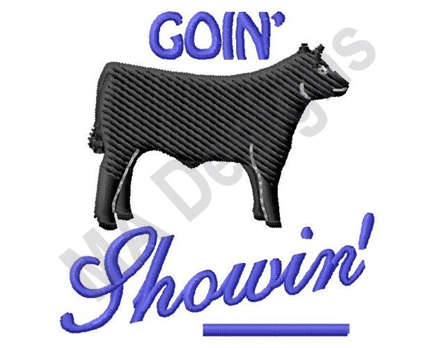 Cow Machine Embroidery Design Cattle Show Goin  Etsy