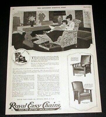 Royal easy chair online push button recliner