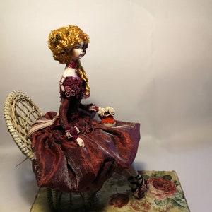 Antike Kunst Puppe mit Home Decor OOAK handgemachte Kunst Puppe einzigartige Kunst Puppe Boudoir Art Puppe OOAK Skulptur Kunst Puppe schöne Sammler Puppe