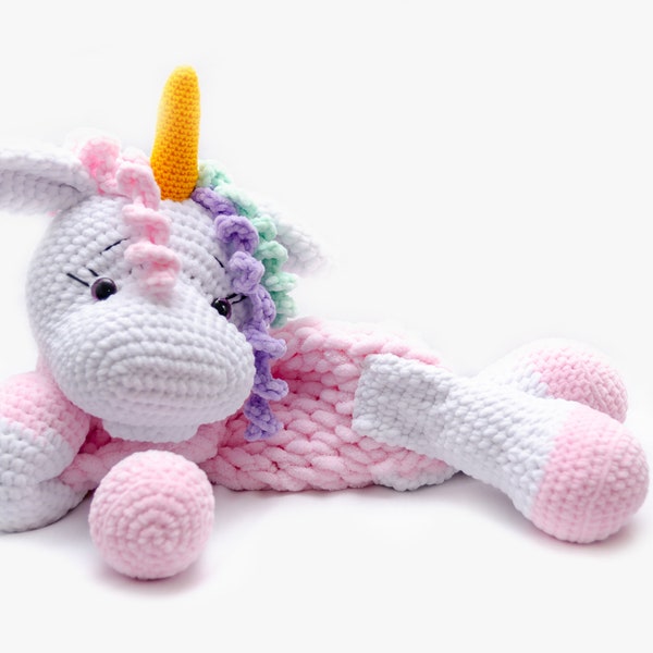 Crochet unicorn for pyjamas