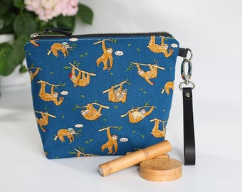 SALE Travel Pouch - navy sloth