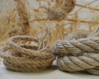 6 mm & 16 mm twisted jute rope - 10 meter and 5 meter bundles - macrame, weaving, craft, design rope