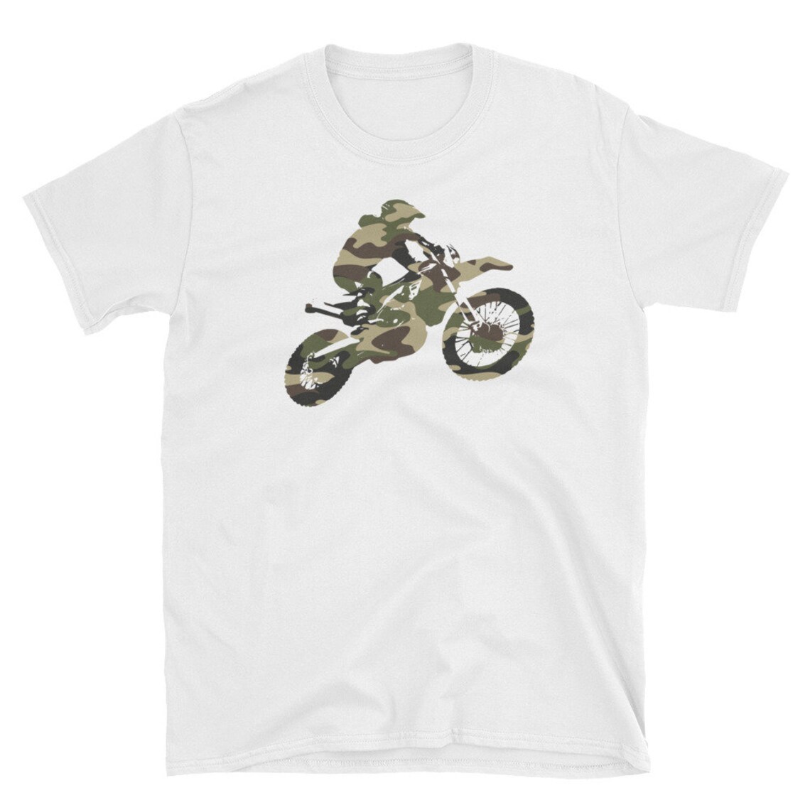 Motocross Dirt Bike Racing Shirt Camo Camouflage Tshirt | Etsy