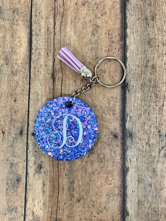 Etsy monogram deals keychain