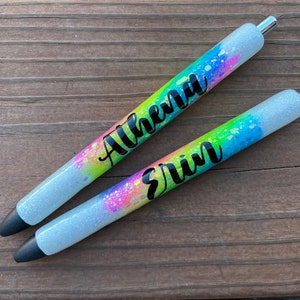 Neon CRAYON Glitter Pen Inkjoy Glitter Pen Refillable Gel Pen