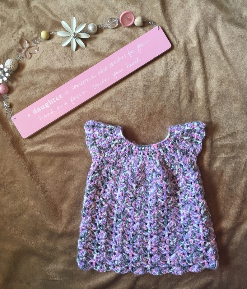 Crochet baby dress