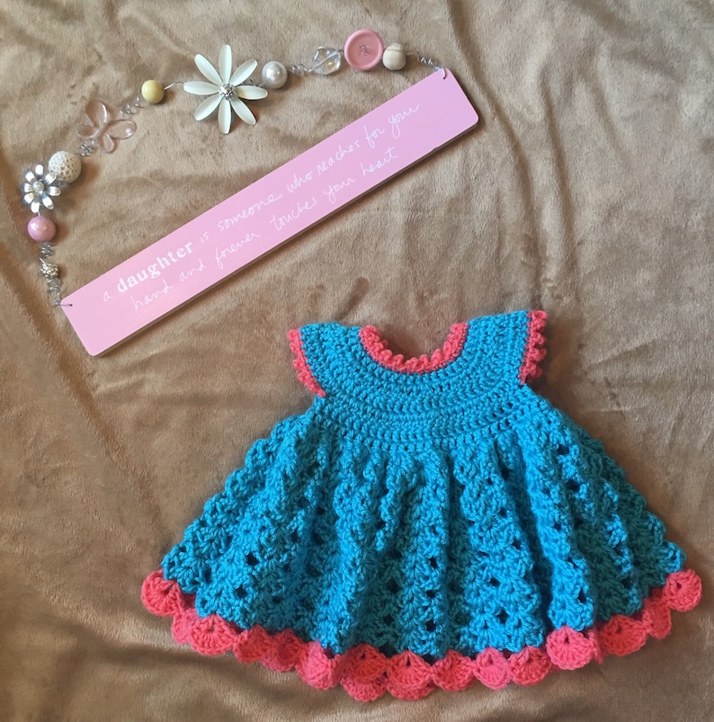 Crochet baby dress