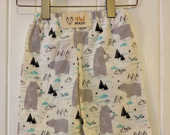 Size 3T Polar bear party toddler cozy pants