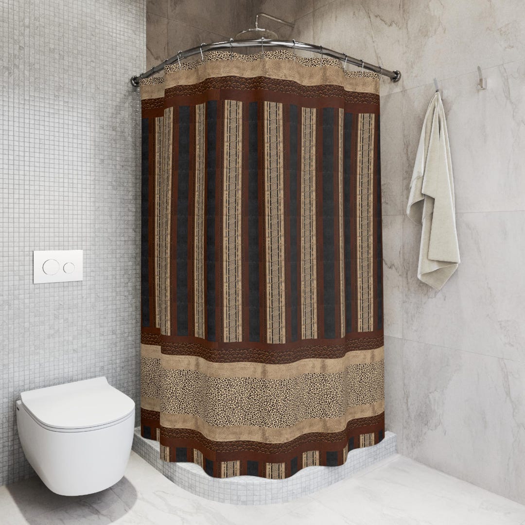 Brown and Black Bathroom Man Bathroom Decor With Black and Brown ...