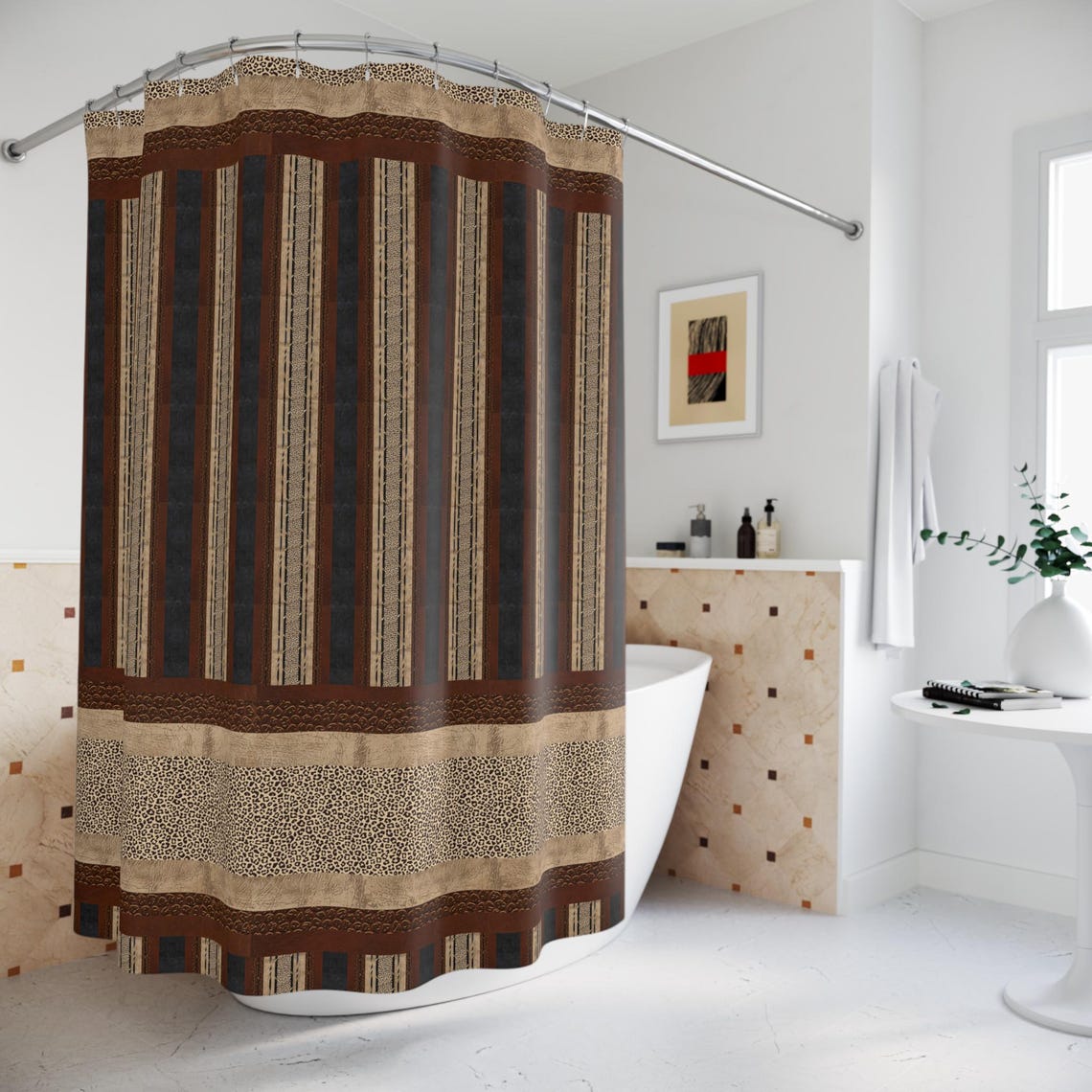 Brown and Black Bathroom Man Bathroom Decor With Black and Brown ...