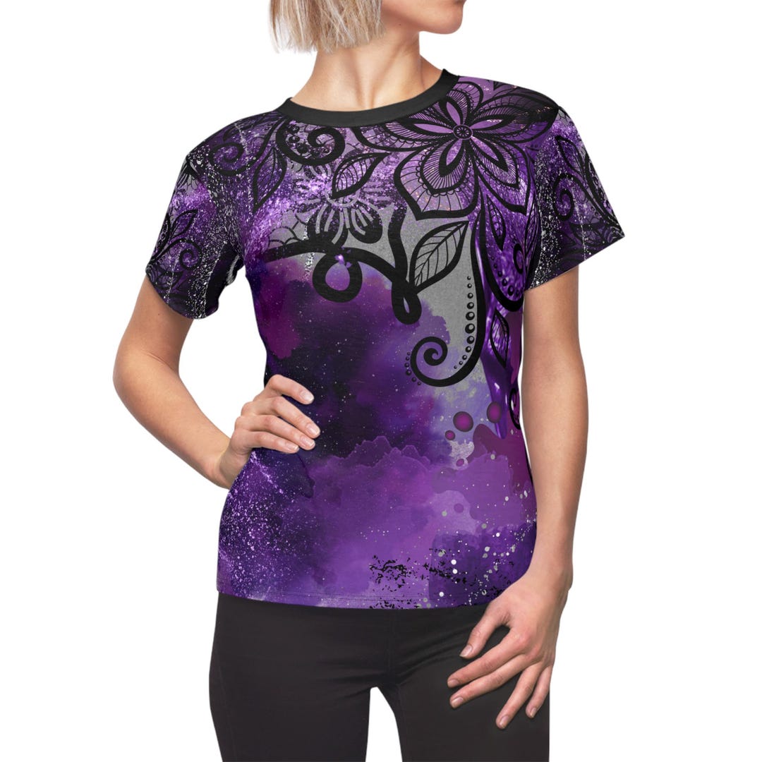 Dark Feminine Aesthetic Dark Purple With Abstract Design Tee Dark — free download
