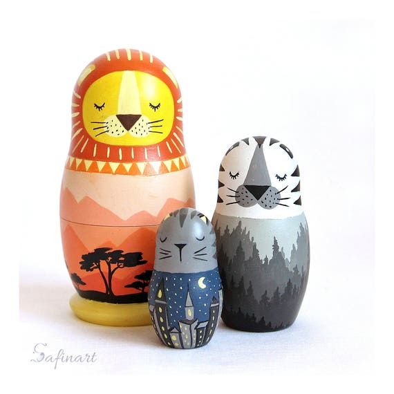 cat nesting dolls
