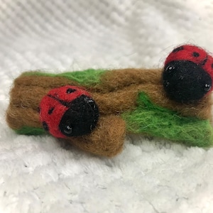 Needle Felted Ladybugs