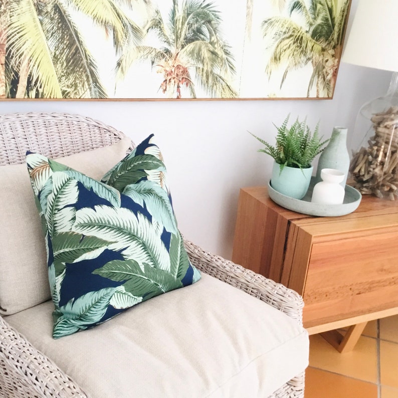 Outdoor Cushions in Tommy Bahama Fabric Palm Leaf Pillow Etsy Australia