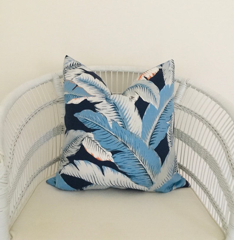 Outdoor Cushion Covers in Tommy Bahama Palm Leaf Fabric Etsy Australia
