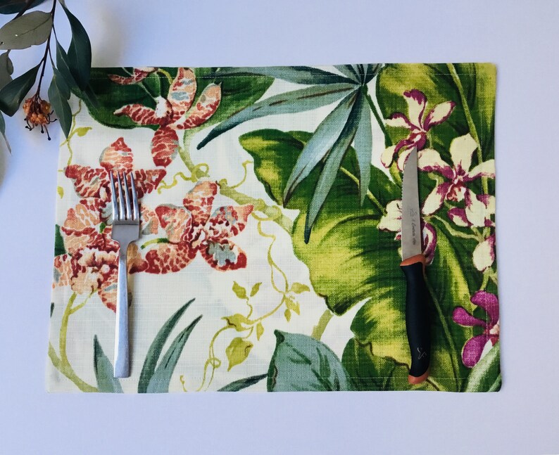 Fabric placemats Cloth placemats Engagement gift Coastal Etsy