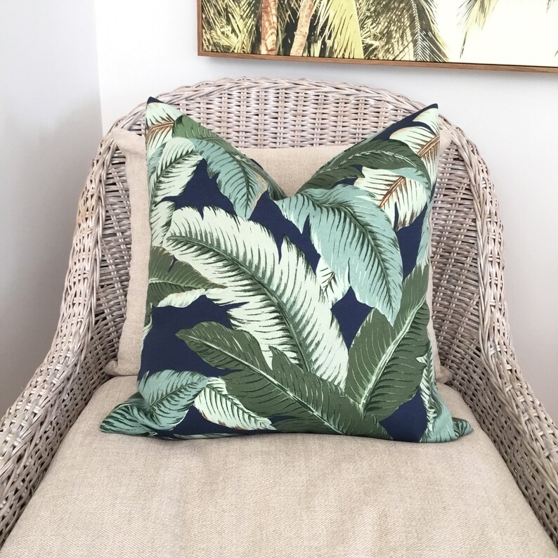 Outdoor Cushions in Tommy Bahama Fabric Palm Leaf Pillow Etsy Australia