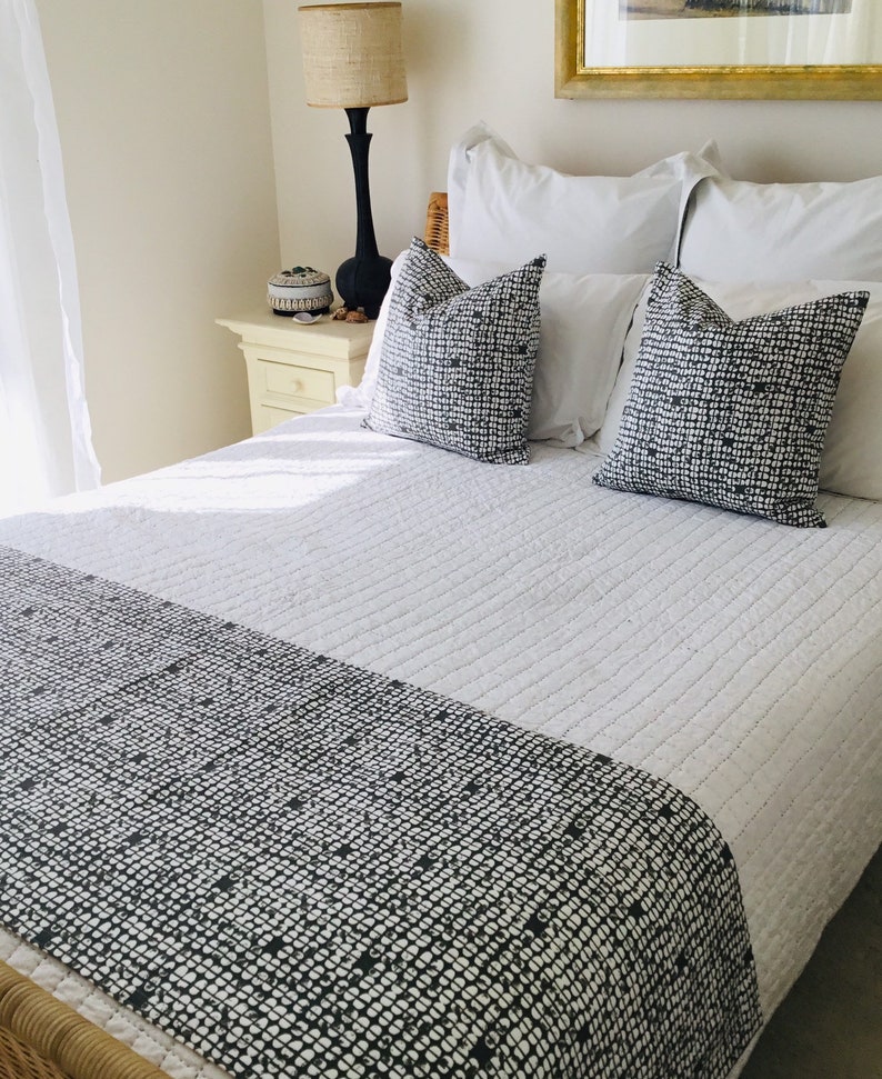 Bed Runner Scarf Linen For Queen King Image 0