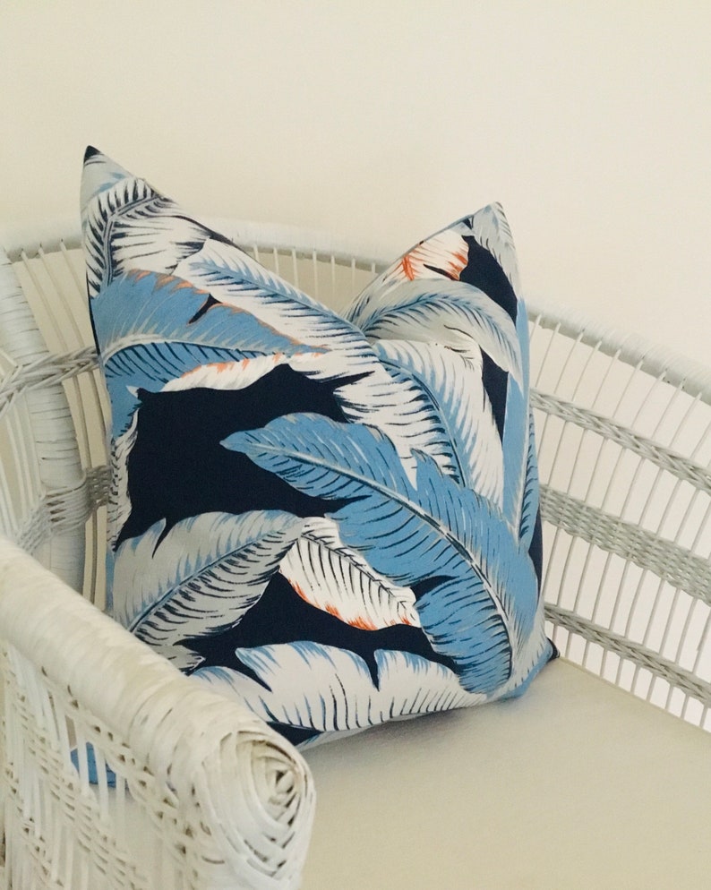 Outdoor Cushion Covers in Tommy Bahama Palm Leaf Fabric Etsy Australia