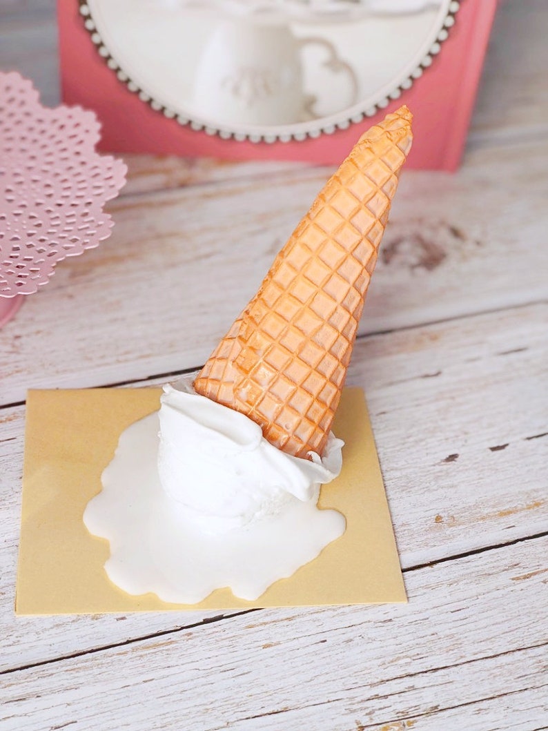Fake Melting Ice Cream Fake Ice Cream Prop Display Food Etsy