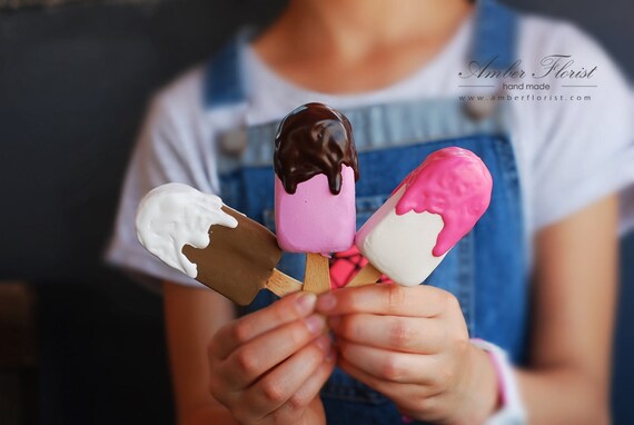 Fake Ice Cream Party Decoration Fake Foodvintage Style Etsy